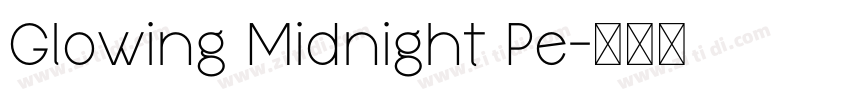 Glowing Midnight Pe字体转换